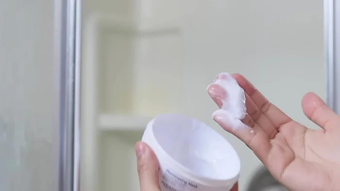 Deep condition your hair in the shower, rinsing with cold water.