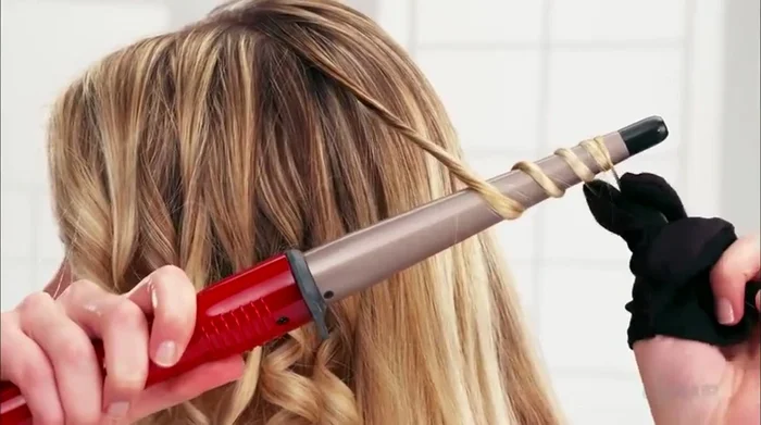 Run your fingers through and shake it out for looser curls.