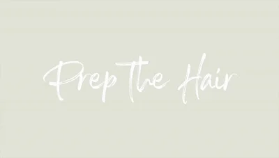 Brush your hair to easily section it.