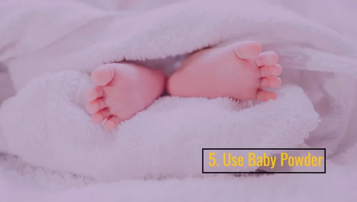 Apply baby powder to the stain and let it sit for a day.