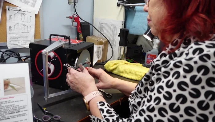 Use a finer grit stone (Nigura) to refine the sharpening.