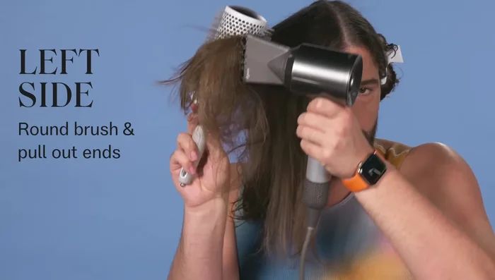 Continue the process throughout your hair.