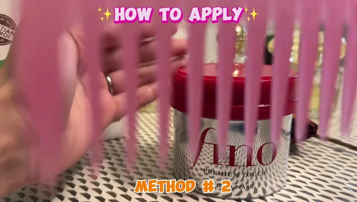 Let the mask sit in your hair for several minutes (longer is better).