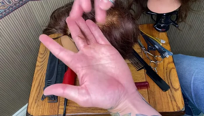 Cut only in the knuckle area of your fingers; never below.