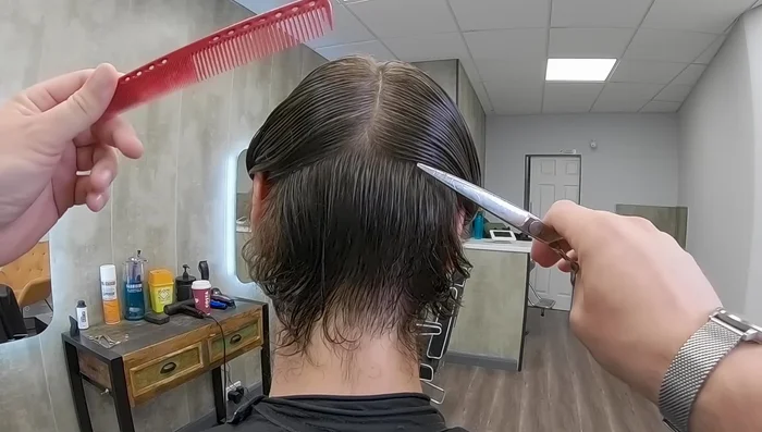 Repeat this process, creating 5 panels (middle, two sides, and two near the ears).