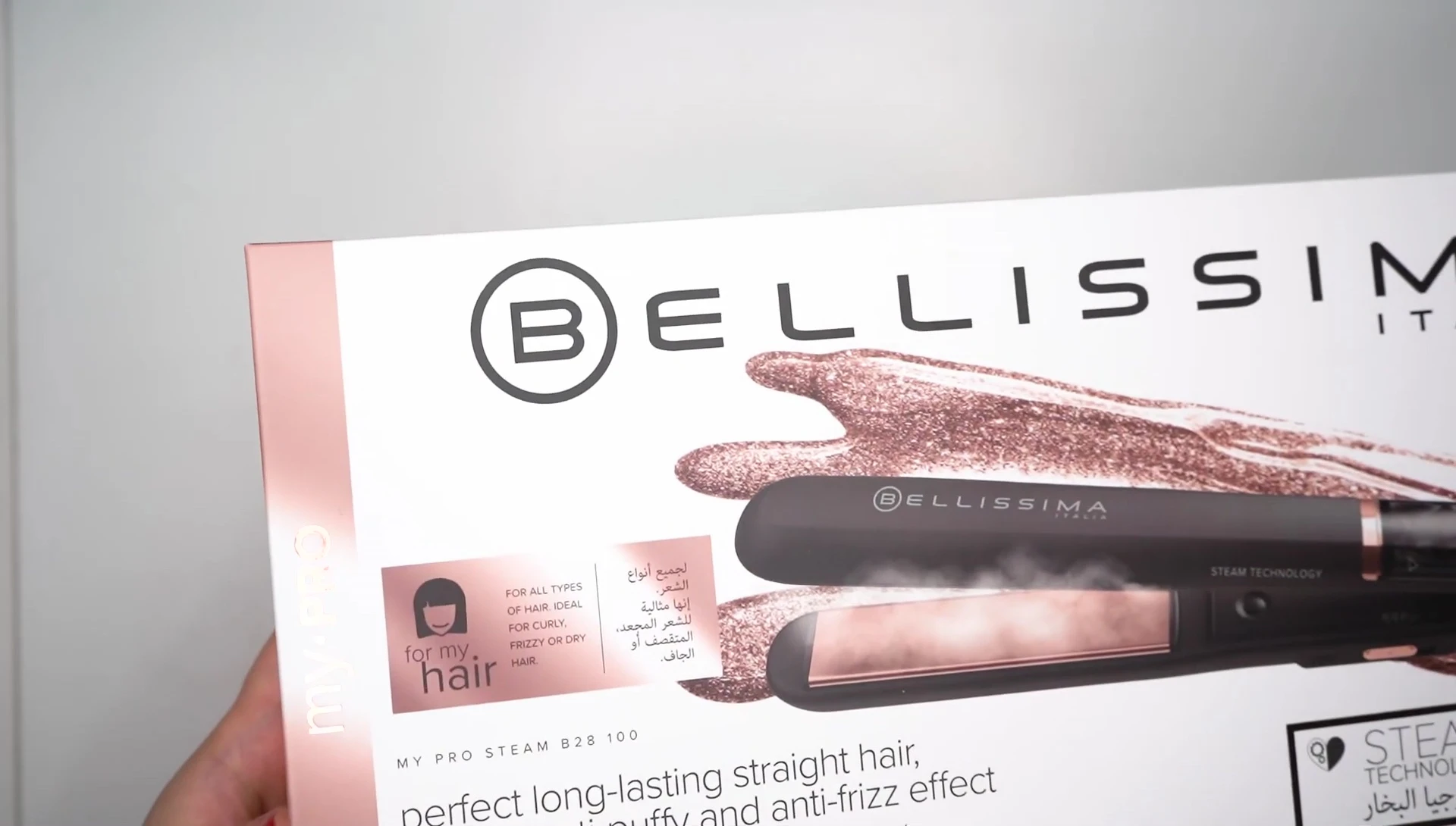 Bellissima steam hair straightener