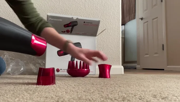 Unboxing a new Panasonic hair dryer