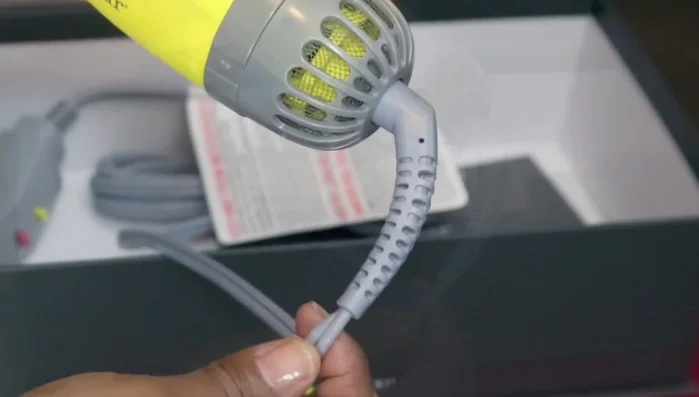 Double Shot hair dryer's swivel cord