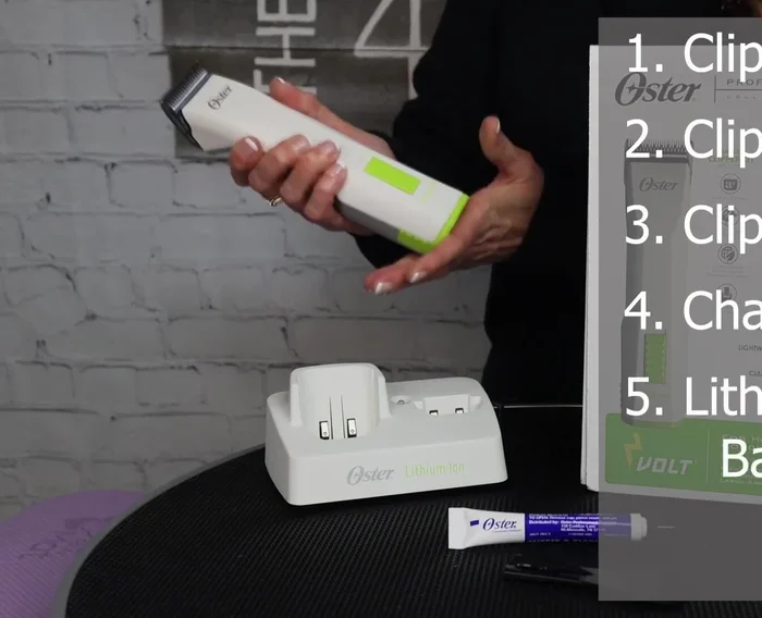 Oster Volt cordless clipper and accessories