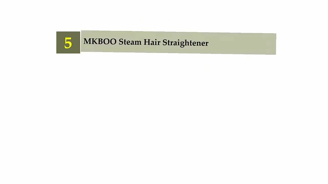MKBOO Steam Hair Straightener