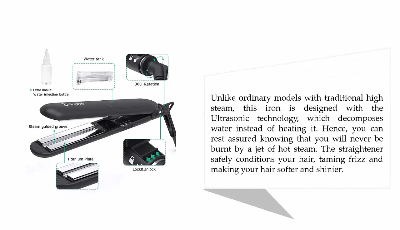 My Afro showcasing its ultrasonic technology
