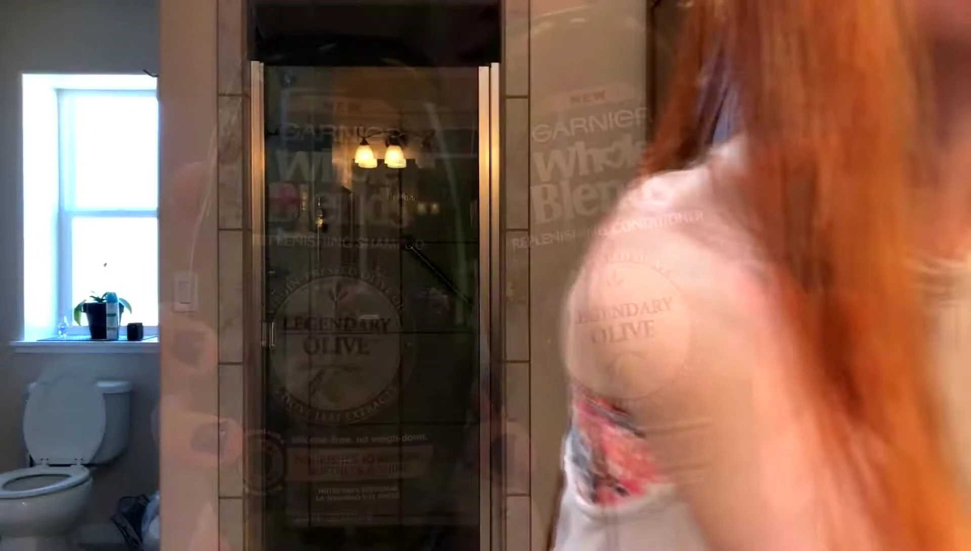 Shot showing Pantene products being mentioned.