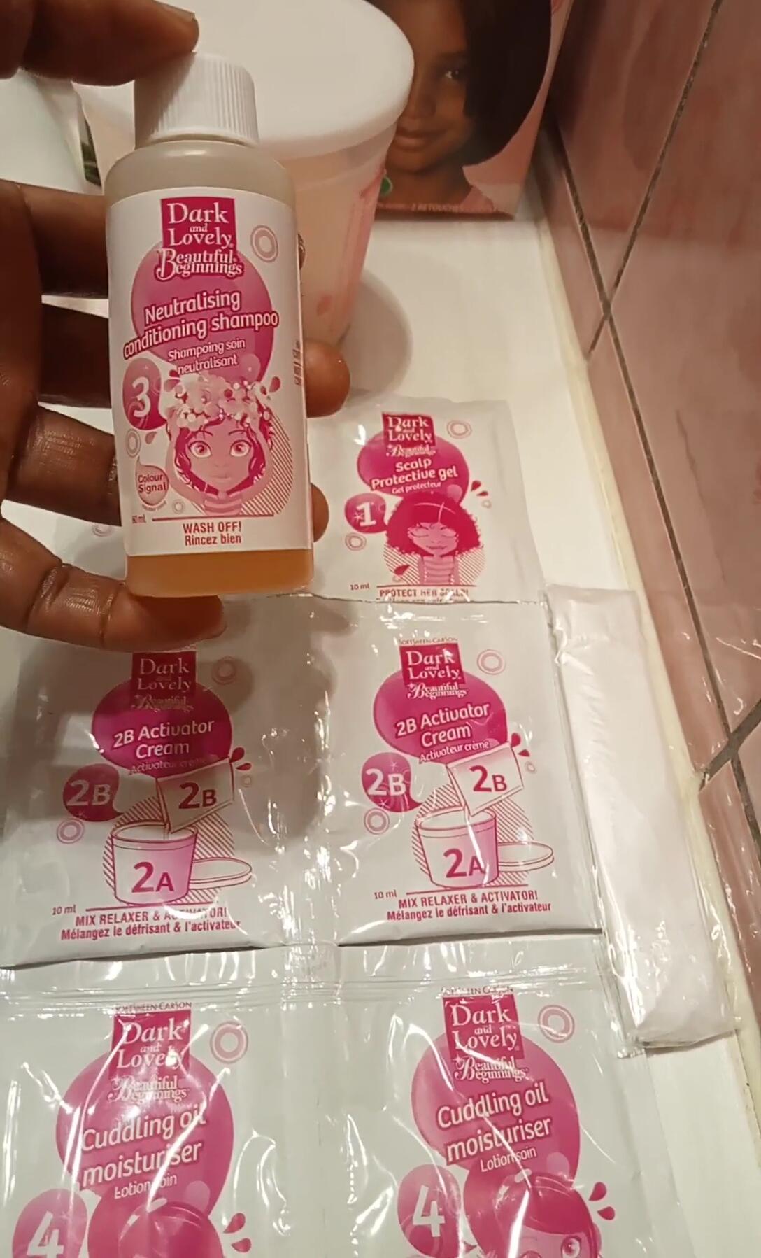 Showing the moisturizing shampoo.