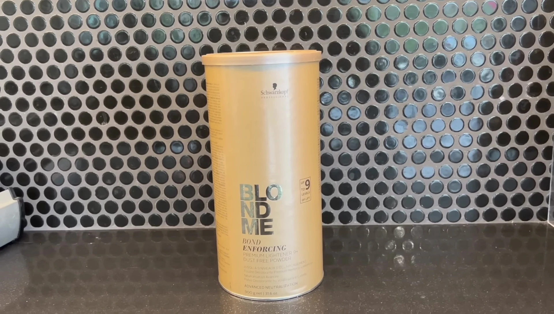 Close-up comparison of BlondMe and Blondor bleach products.