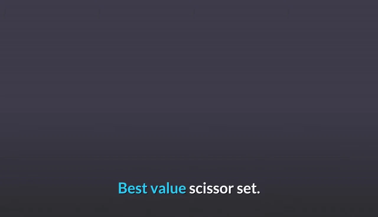 Ichiro scissors set being used