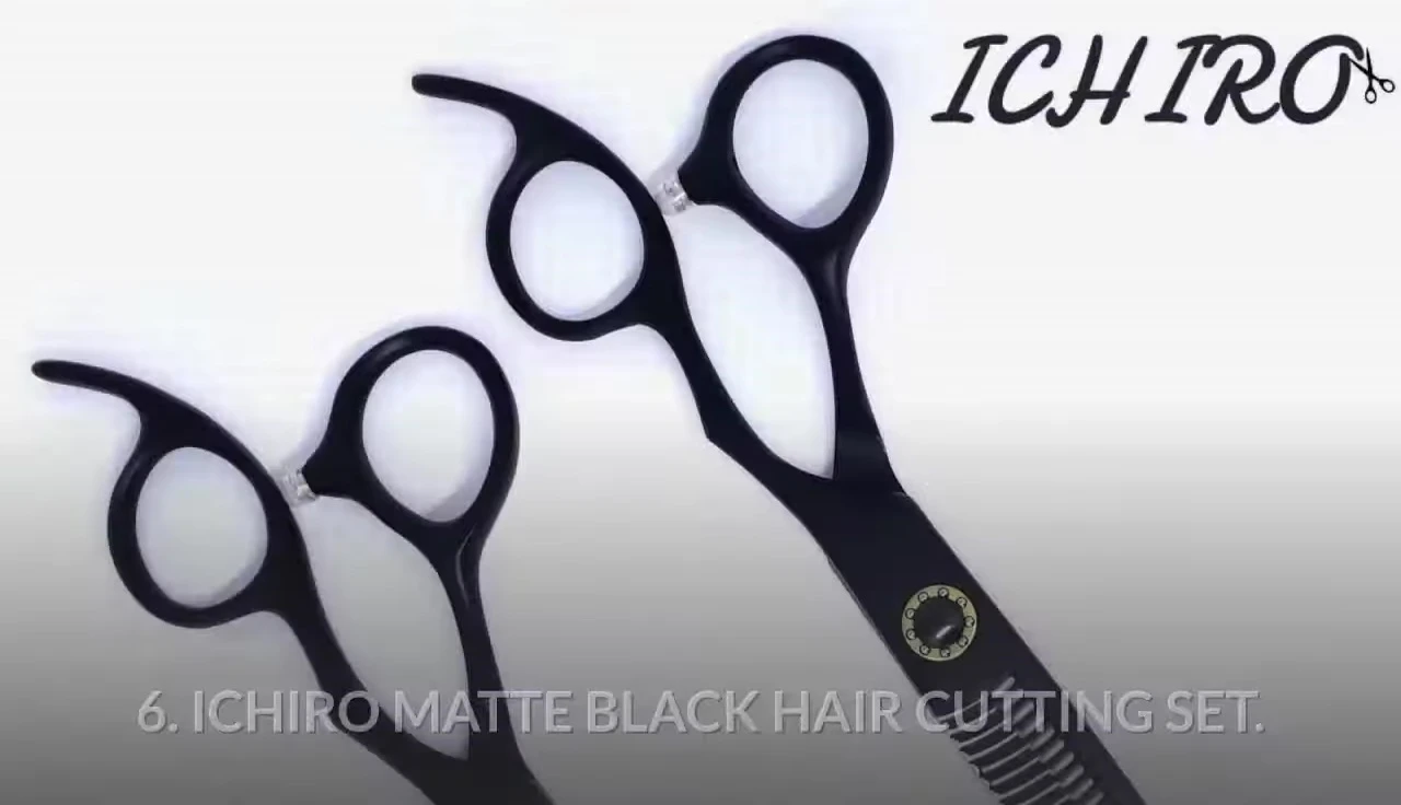 Ichiro Matte Black scissors set