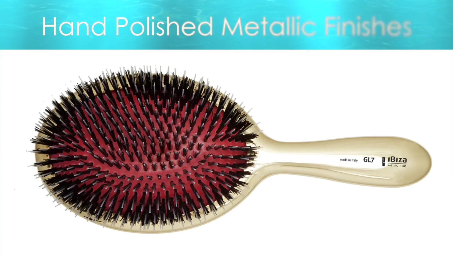 The luxurious Ibiza Metallic series brushes.
