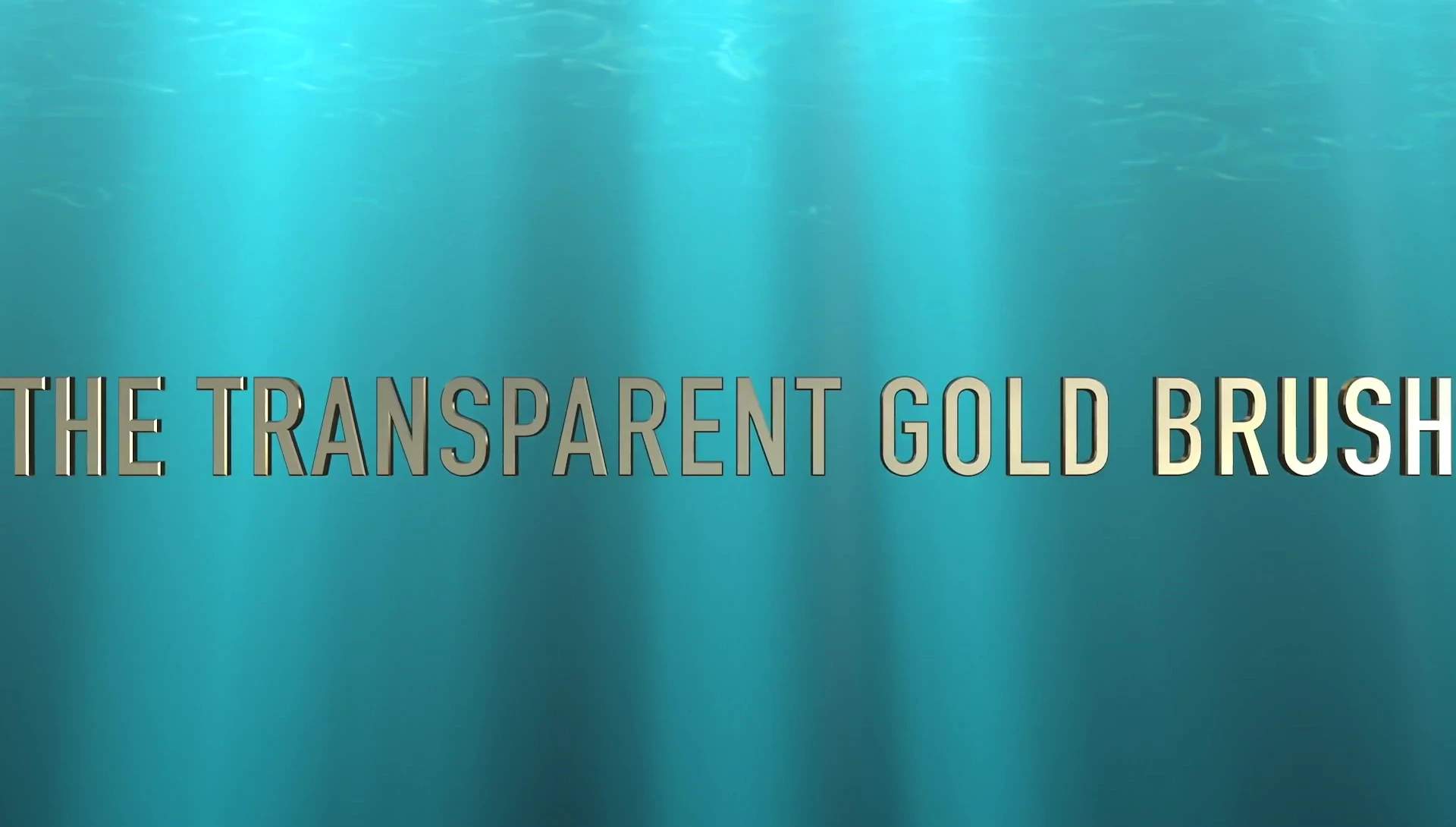 The unique Ibiza Transparent Gold brush.