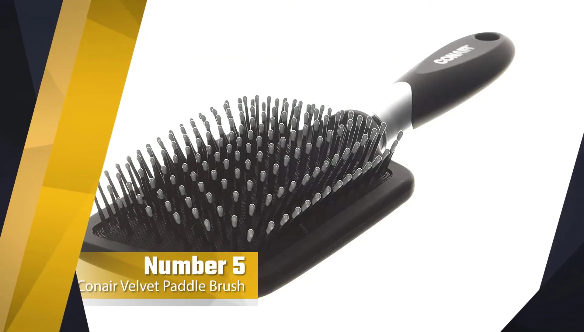 The Conair Velvet Touch paddle brush