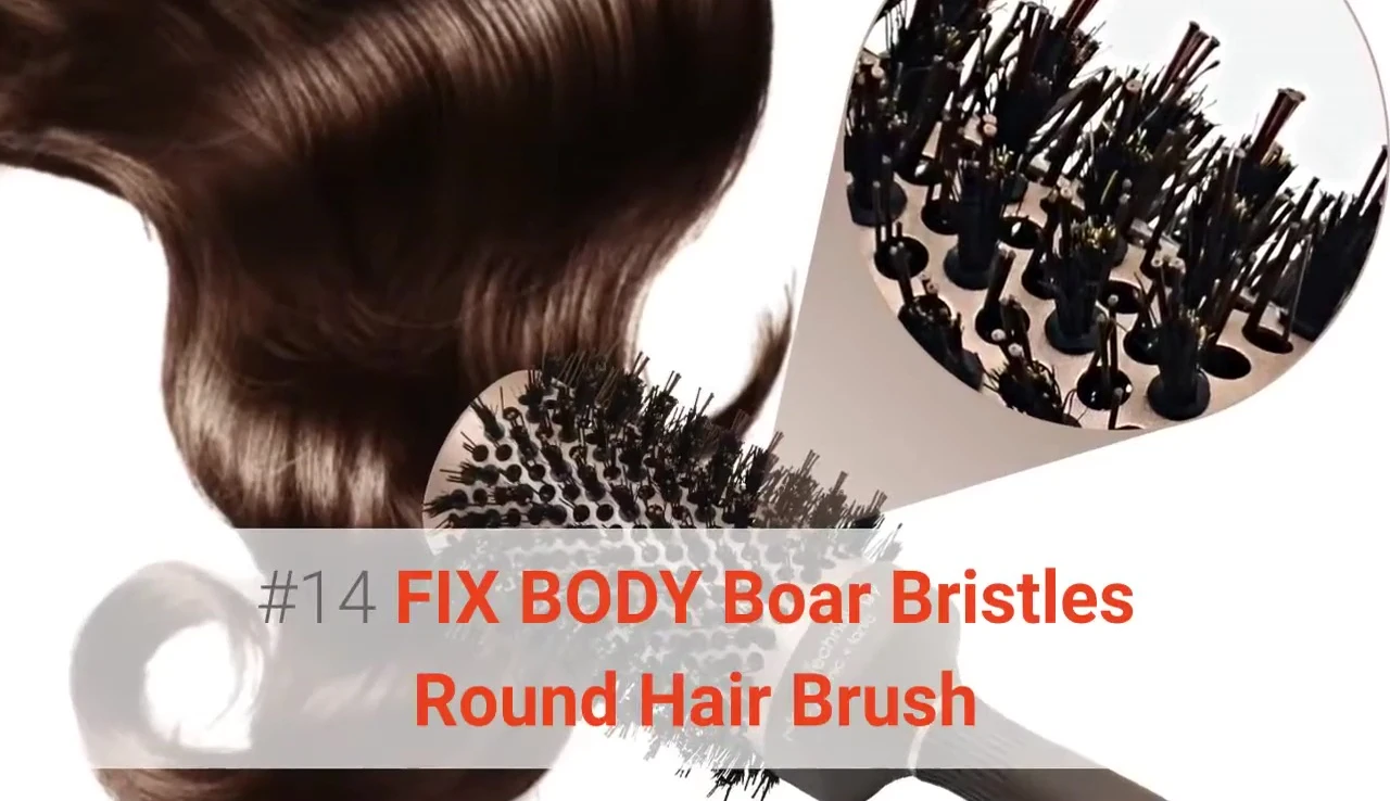 Fix Body Boar Bristles Round Hair Brush