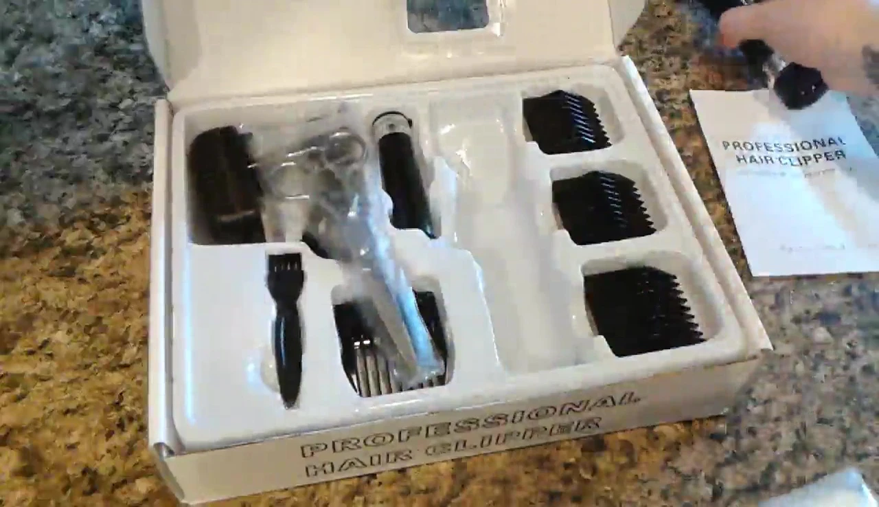 The included cutting scissors and pouch