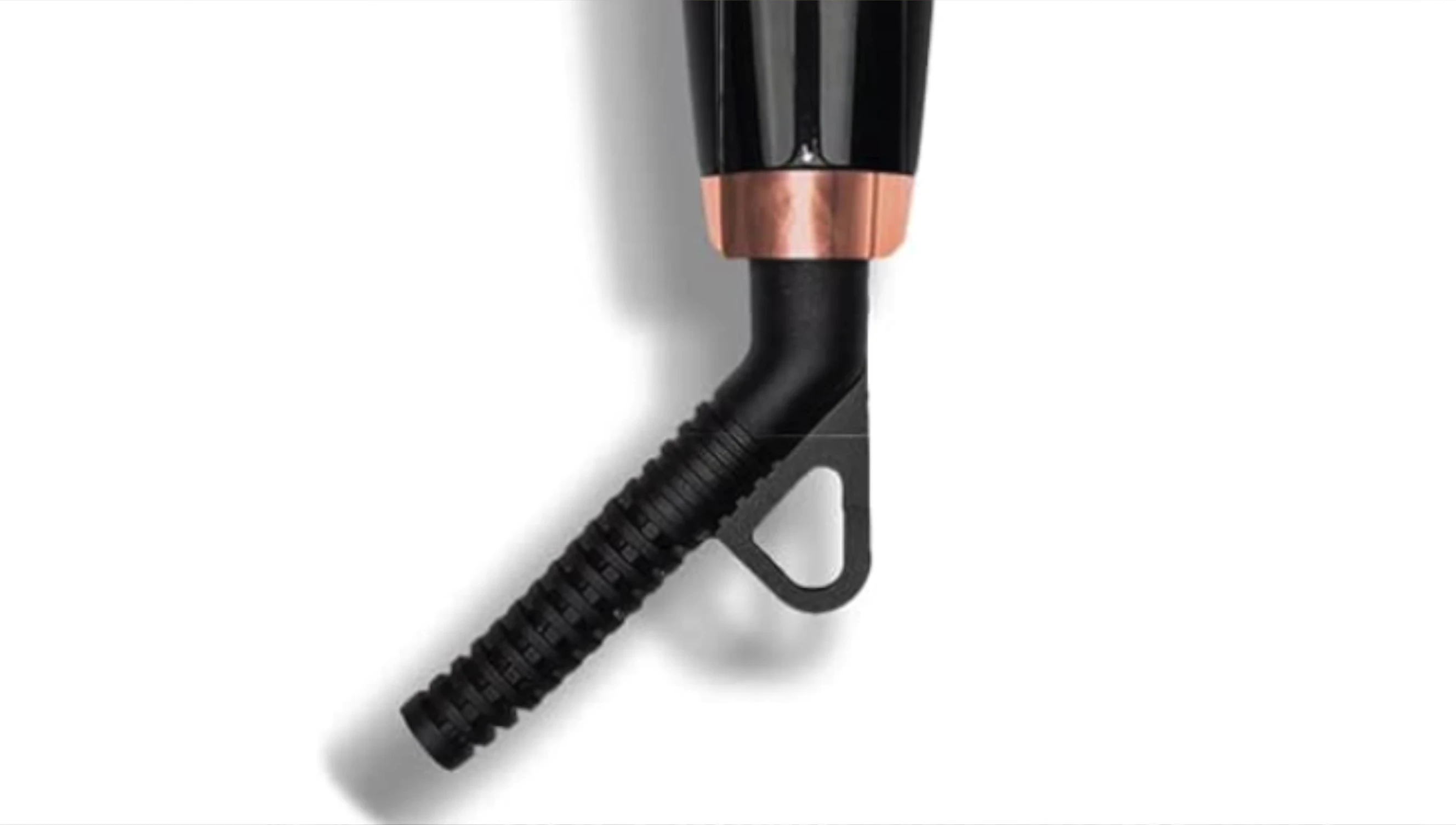 Close-up of the Amika brush showing its features