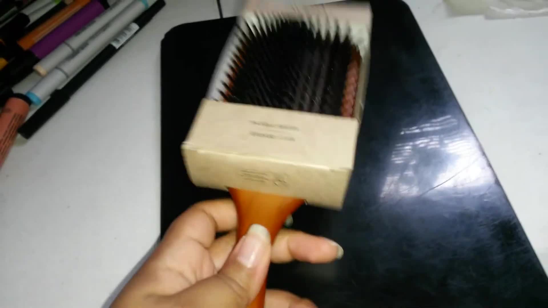 The reviewer mentioning having already used the brush before the unboxing.