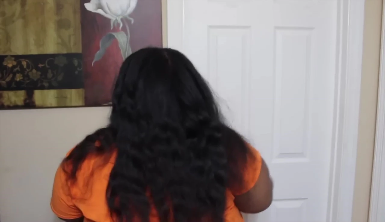 Final look of the hair after straightening