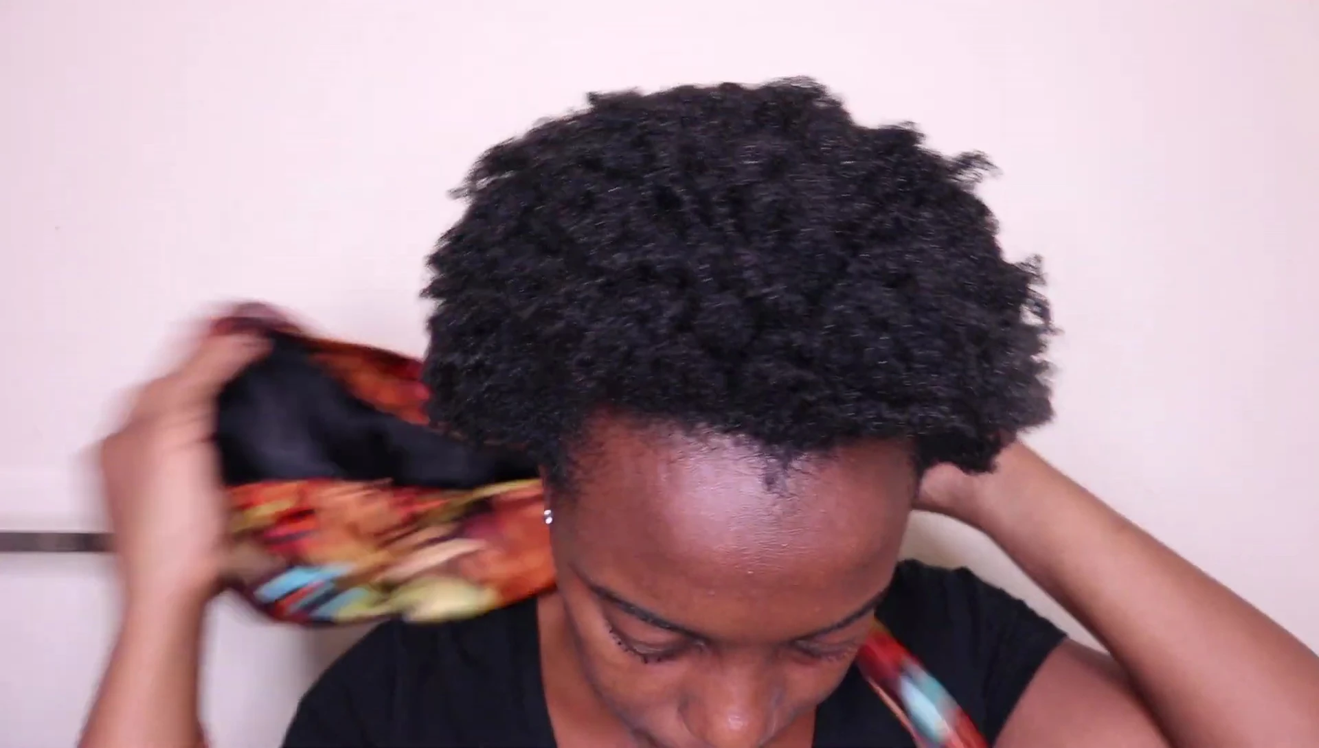 Final look of the wash and go after drying