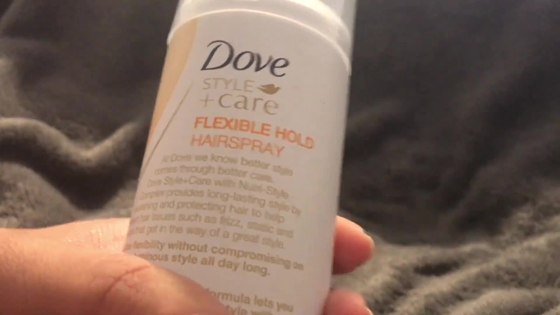 The Dove Style Care packaging showing its description of providing flexible hold and care.