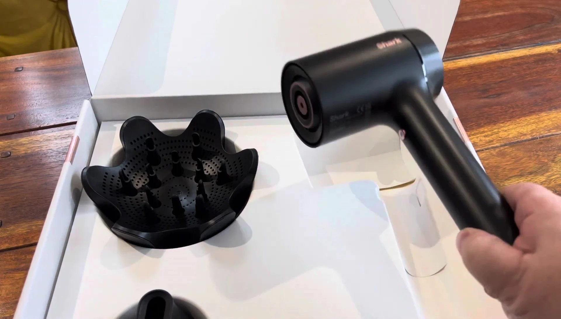 The Shark Style IQ hair dryer unit