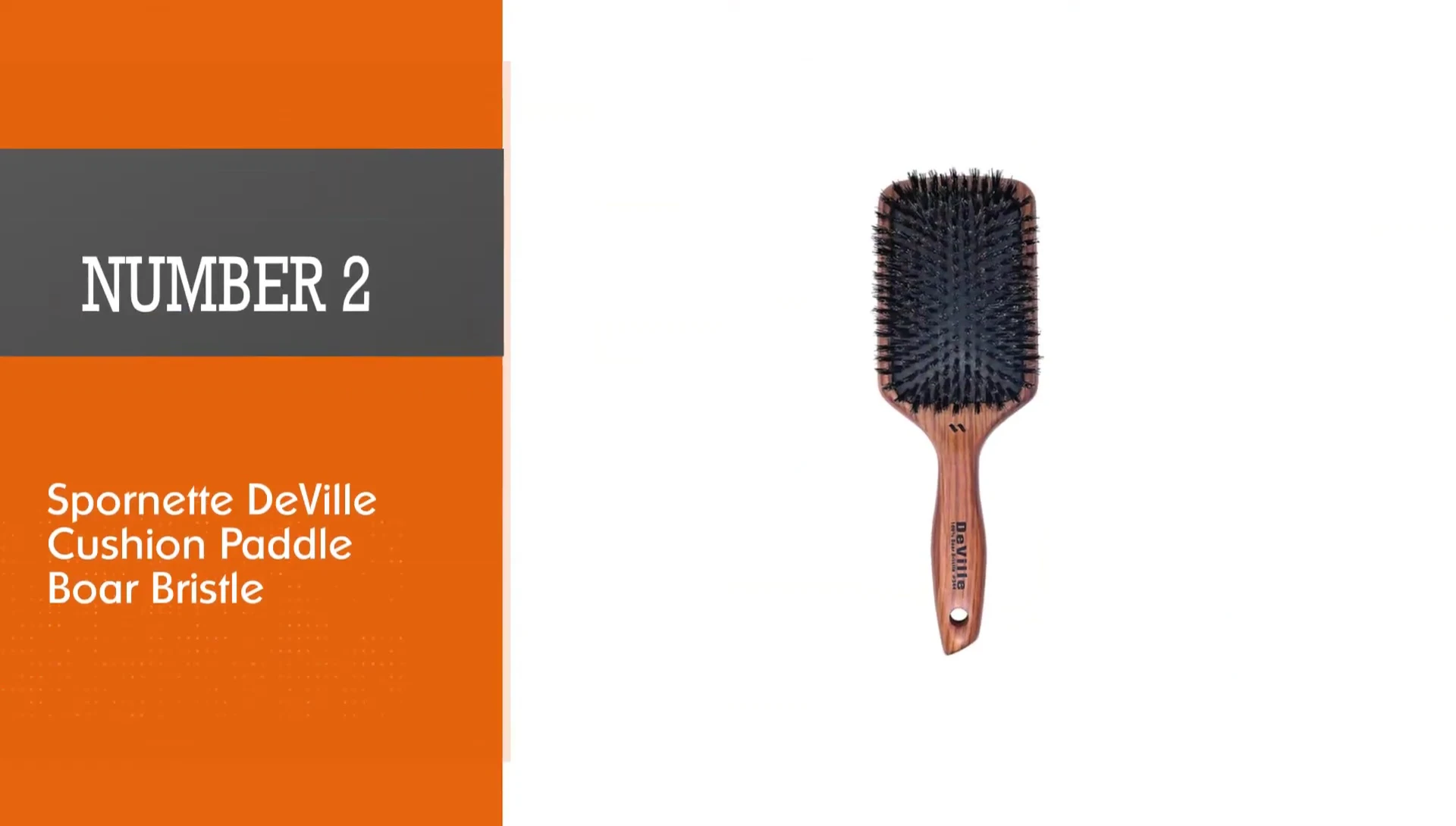 Spornette Deville Cushion Paddle Ball Bristle Brush shown