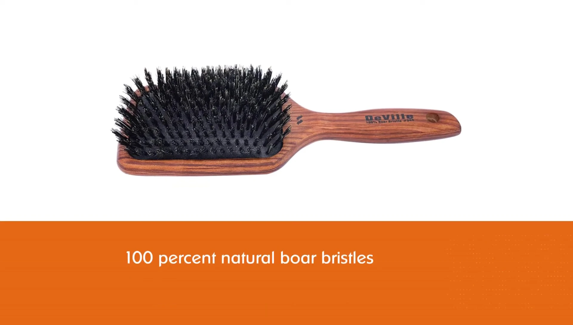 Close-up highlighting the brush's cushioned base and bristles