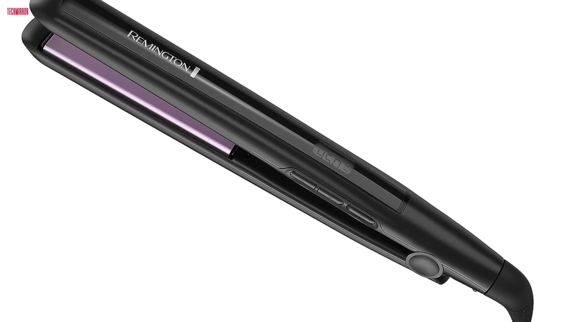 Remington flat iron in use