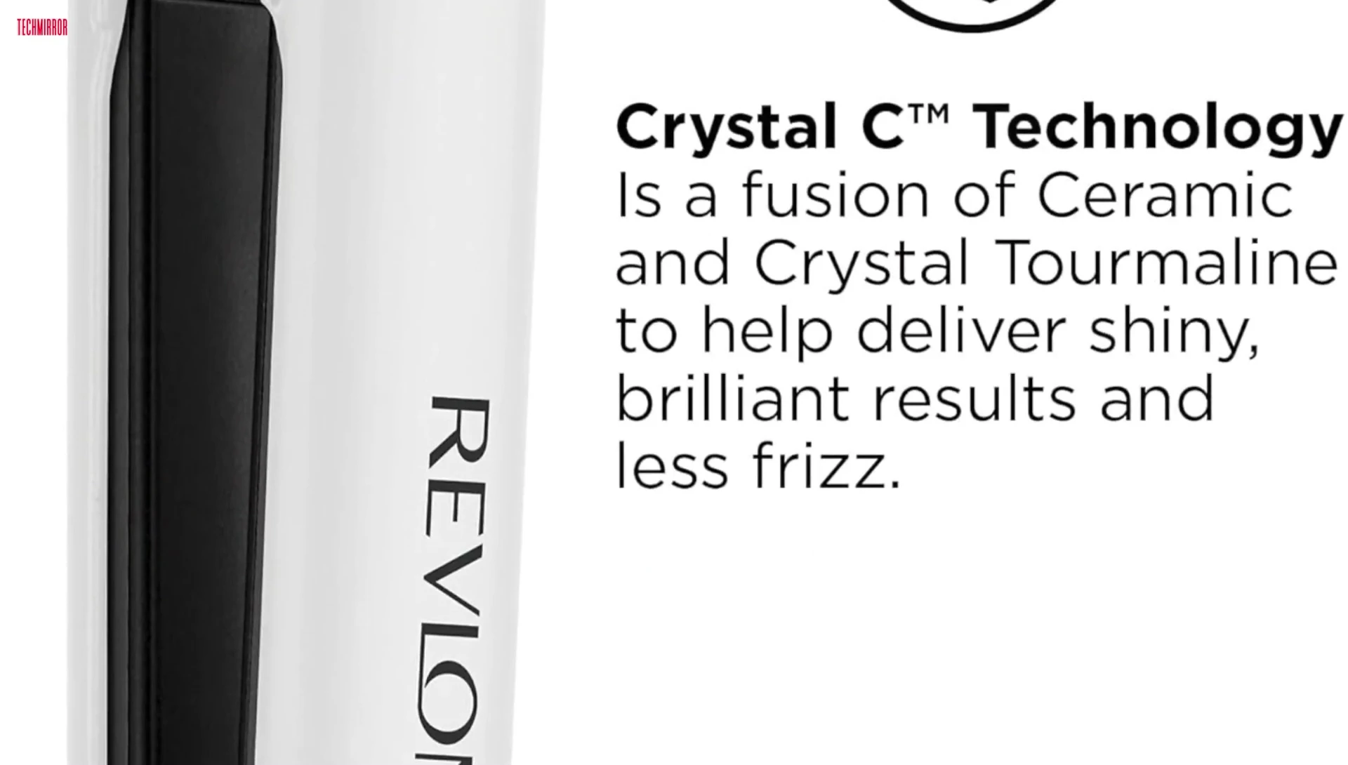 Revlon flat iron showcasing XL plates