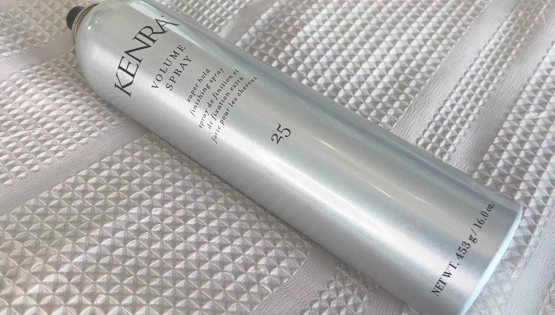 Image showing the reviewer with her hair styled using the spray.