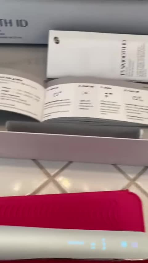 Instruction manuals included with the T3 Smooth ID flat iron
