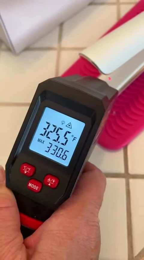 Temperature display on the T3 Smooth ID