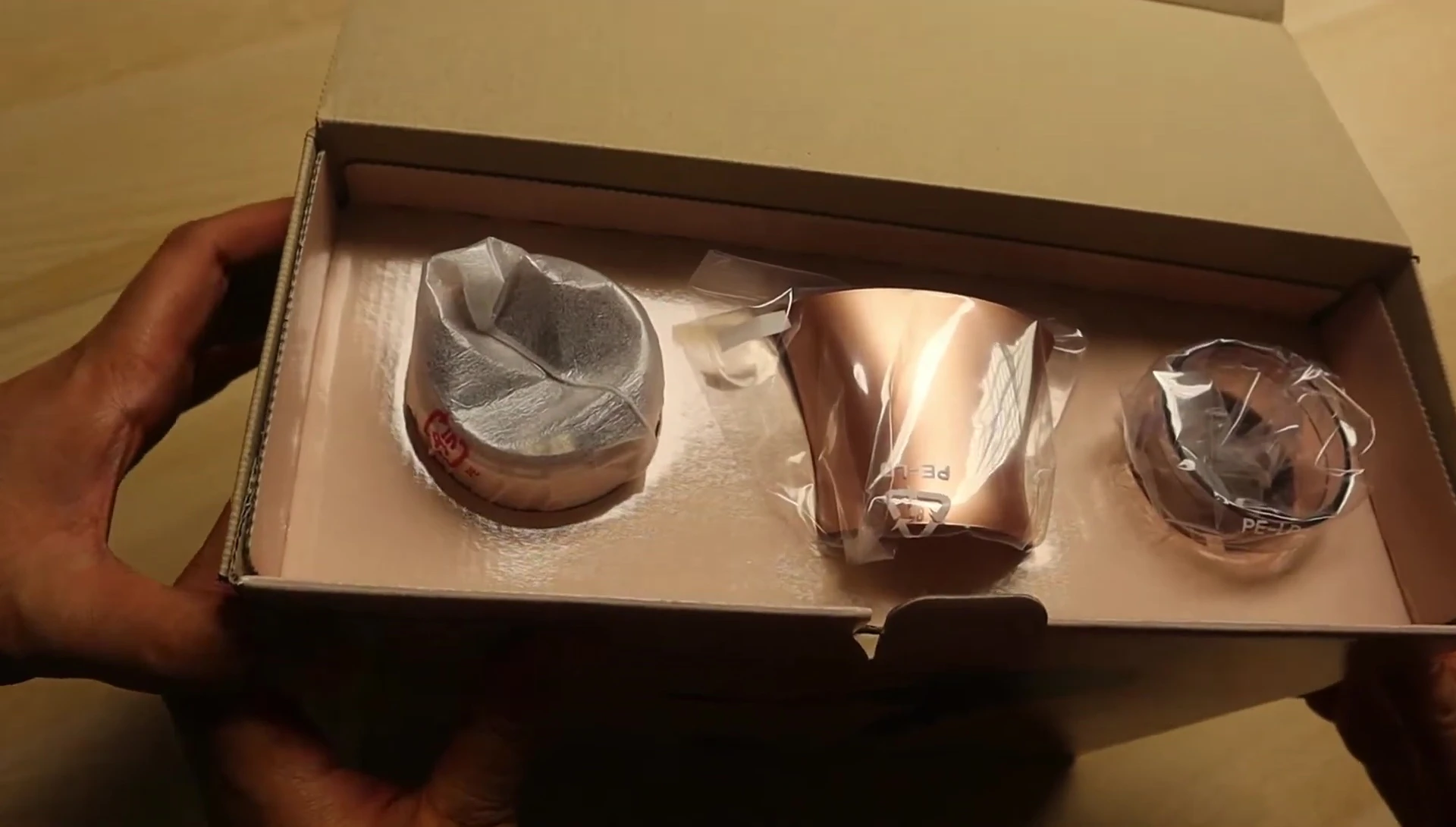 Close-up of the hair dryer's sleek design.