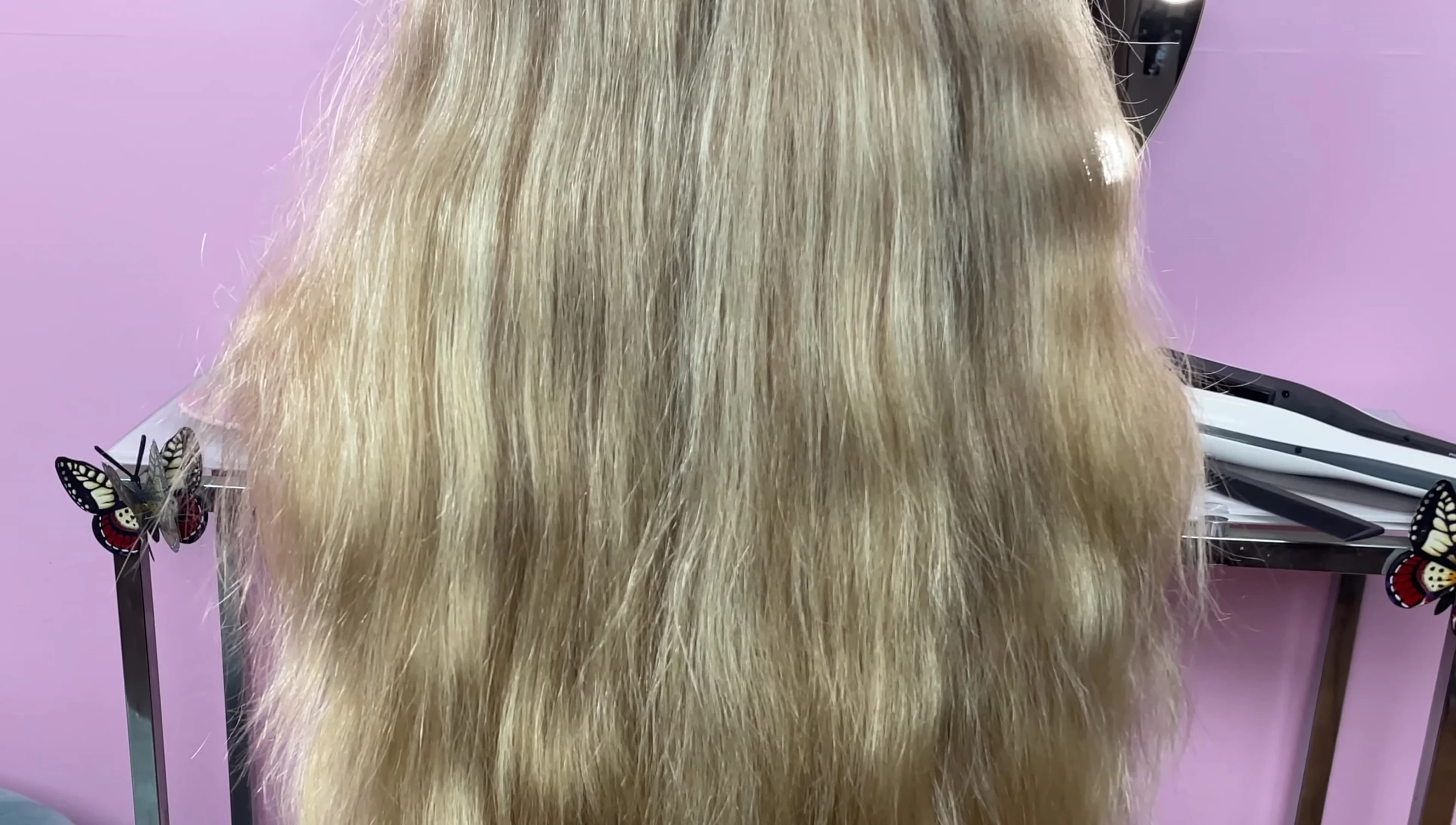 Model with hair styled with the SteamPod.