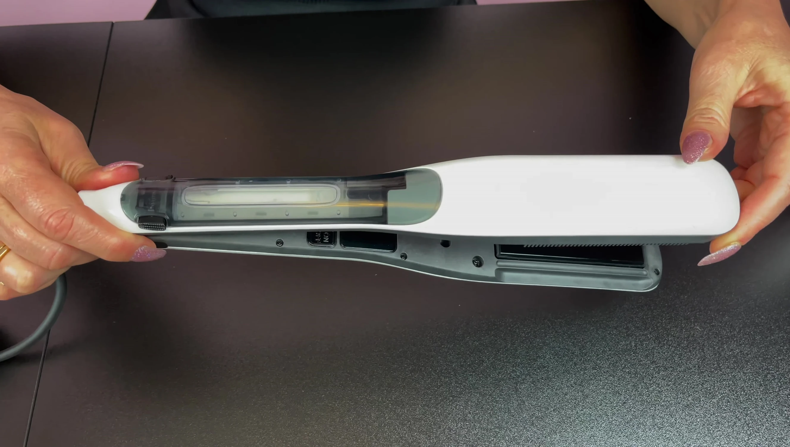 Close-up of the SteamPod 3.0 showing its slimmer design.