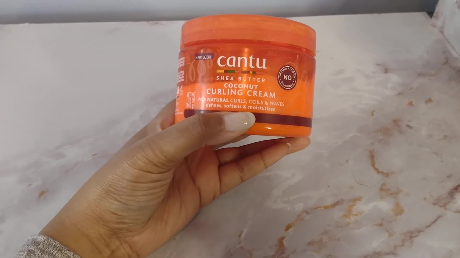 Close-up shot highlighting the product's ingredient list.