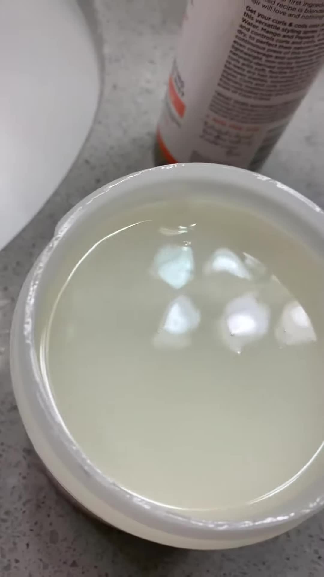 Close-up shot of the Carol's Daughter Curl Shaping Cream Gel texture